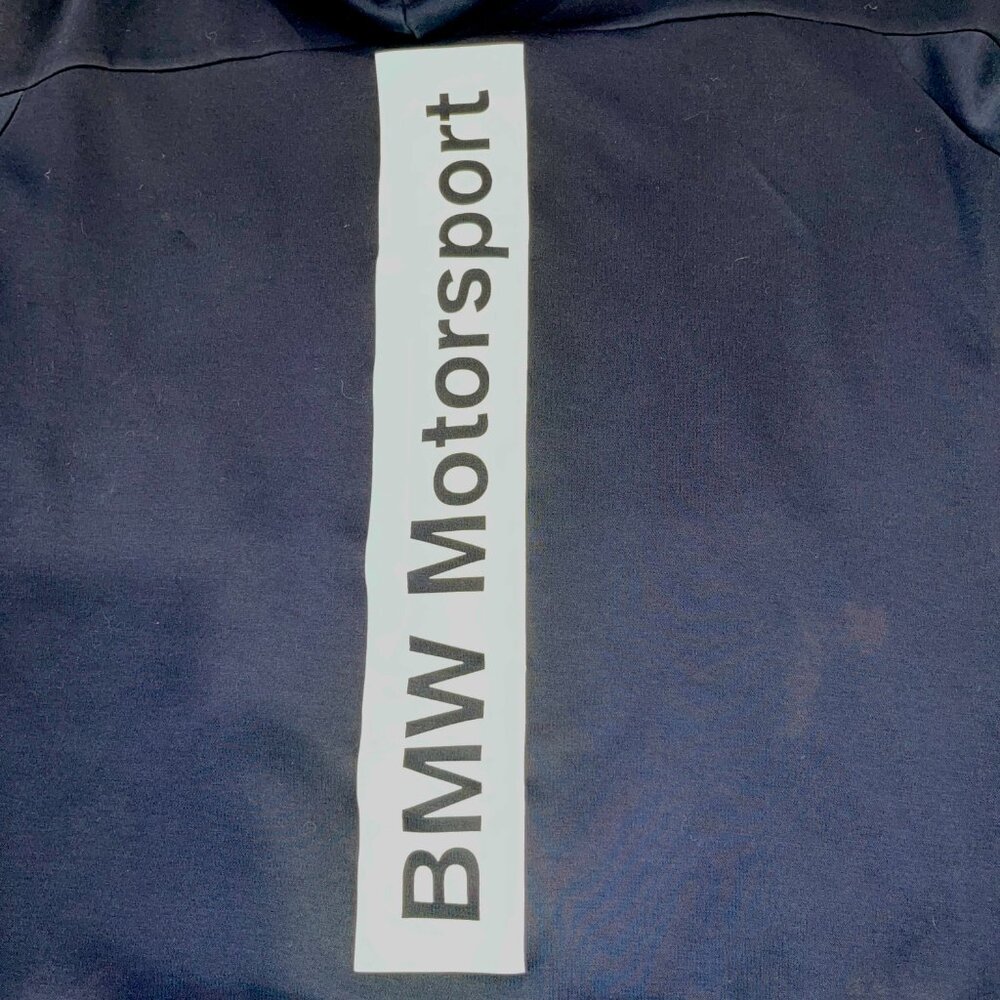 Puma BMW MSP T7 Hooded Sweat Jacket - Men's Large - Stripes and Logos - NWOT - Picture 6 of 12